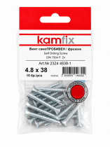 BLISTER CSK Head Self-Drilling Screw DIN 7504 P, PH, Zn,Kamfix